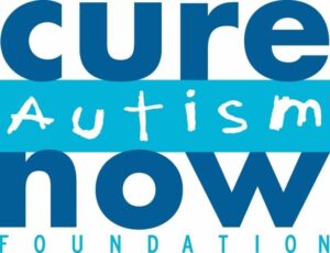 Logo de la fundación Cure Autism Now, colores azul y celeste.